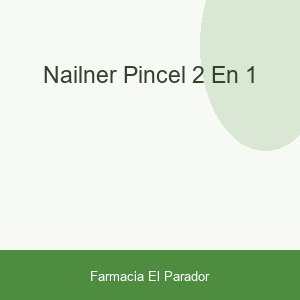 NAILNER PINCEL 2 EN 1