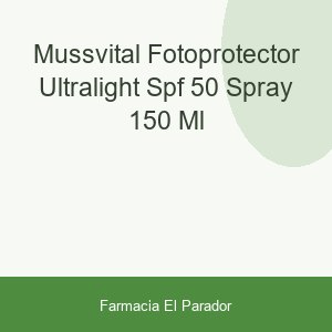 MUSSVITAL FOTOPROTECTOR ULTRALIGHT SPF- 50  SPRAY 150 ML