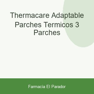 THERMACARE ADAPTABLE PARCHES TERMICOS  3 PARCHES