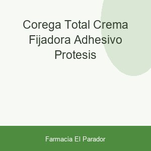 COREGA TOTAL CREMA FIJADORA ADHESIVO PROTESIS