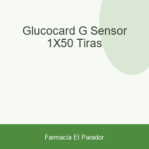 GLUCOCARD G SENSOR 1X50 TIRAS
