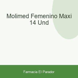 MOLIMED FEMENINO MAXI 14 UND.