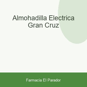 ALMOHADILLA ELECTRICA GRAN CRUZ