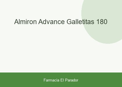 ALMIRON ADVANCE GALLETITAS 180
