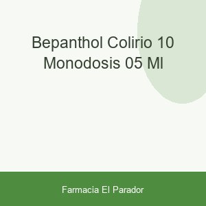 BEPANTHOL COLIRIO 10 MONODOSIS 0.5 ML