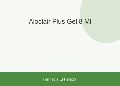 ALOCLAIR PLUS GEL 8 ML
