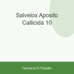 SALVELOX APOSITO CALLICIDA 10