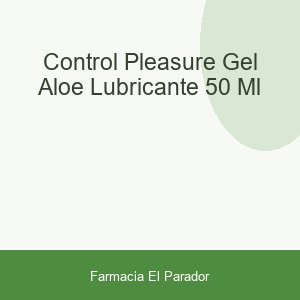 CONTROL PLEASURE GEL ALOE LUBRICANTE 50 ML