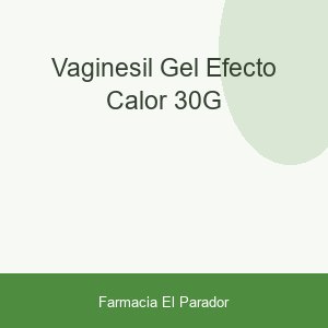 VAGINESIL GEL EFECTO CALOR 30G