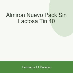 ALMIRON (NUEVO PACK) SIN LACTOSA TIN 40