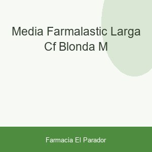 MEDIA FARMALASTIC LARGA CF BLONDA M