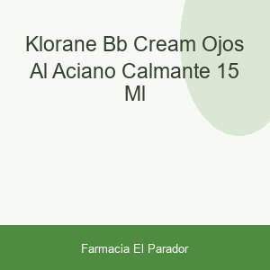 KLORANE BB CREAM OJOS AL ACIANO CALMANTE  15 ML