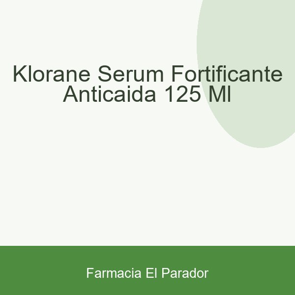 KLORANE SERUM FORTIFICANTE ANTICAIDA  125 ML
