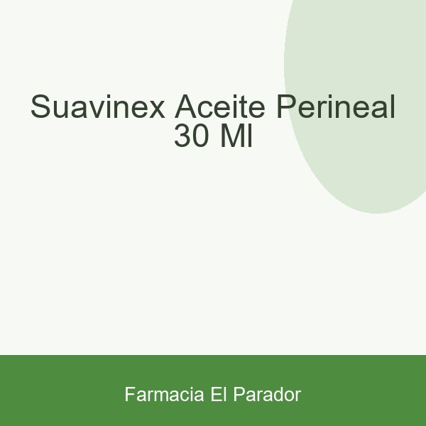 SUAVINEX ACEITE PERINEAL 30 ML