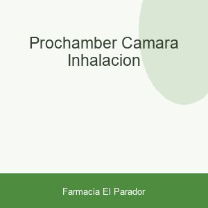 PROCHAMBER CAMARA INHALACION
