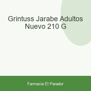 GRINTUSS JARABE ADULTOS (NUEVO)  210 G