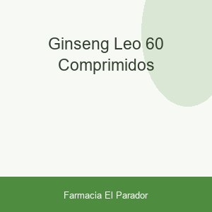 GINSENG LEO 60 COMPRIMIDOS