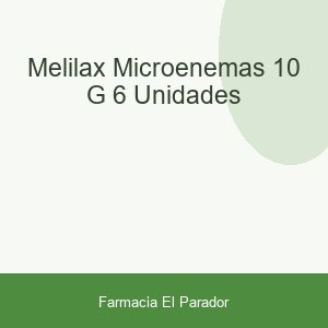 MELILAX MICROENEMAS  10 G 6 UNIDADES