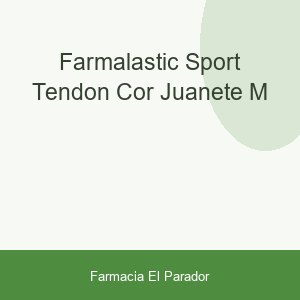 FARMALASTIC SPORT TENDON COR JUANETE M