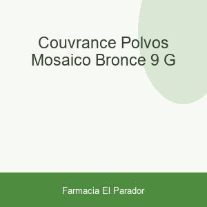 COUVRANCE POLVOS MOSAICO BRONCE 9 G