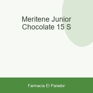MERITENE JUNIOR CHOCOLATE 15 S