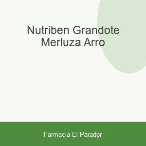 NUTRIBEN GRANDOTE MERLUZA/ARRO