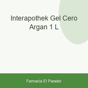 INTERAPOTHEK GEL CERO  ARGAN  1 L