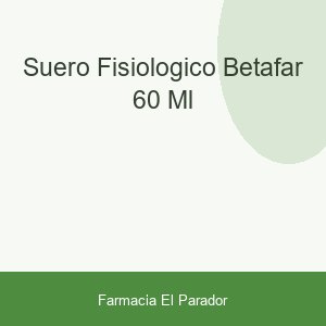 SUERO FISIOLOGICO BETAFAR 60 ML