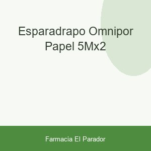 ESPARADRAPO OMNIPOR PAPEL 5MX2