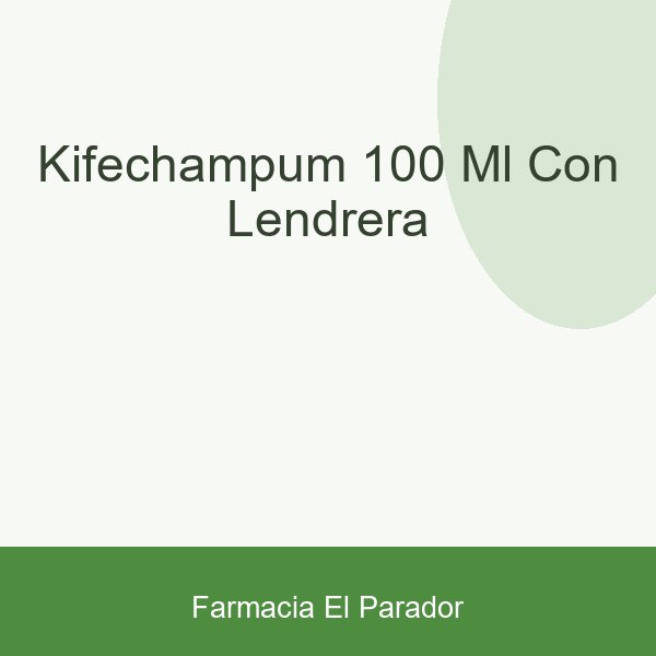 KIFECHAMPUM 100 ML CON LENDRERA