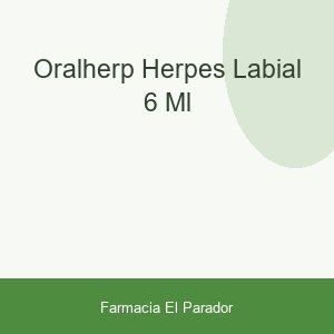 ORALHERP HERPES LABIAL 6 ML