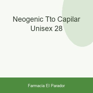 NEOGENIC TTO CAPILAR UNISEX 28