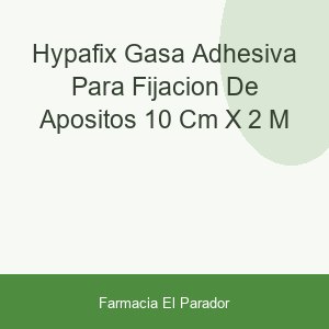 HYPAFIX GASA ADHESIVA PARA FIJACION DE APOSITOS 10 CM X  2 M