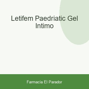 LETIFEM PAEDRIATIC GEL INTIMO