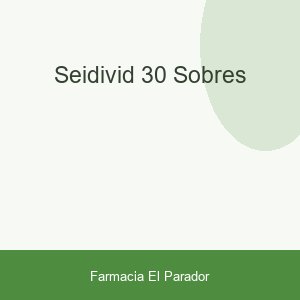 SEIDIVID 30 SOBRES