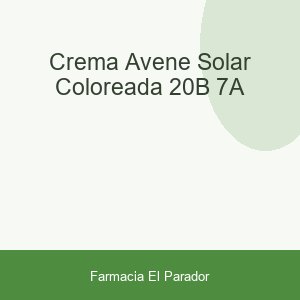 CREMA AVENE SOLAR COLOREADA 20B-7A