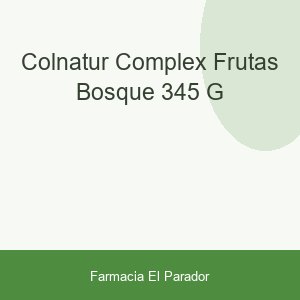 COLNATUR COMPLEX FRUTAS BOSQUE 345 G