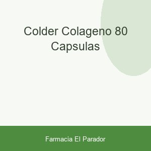 COLDER COLAGENO  80 CAPSULAS