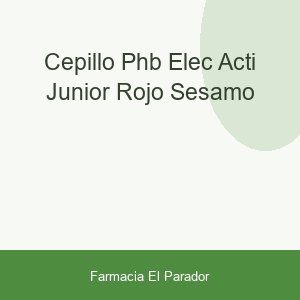 CEPILLO PHB ELEC ACTI JUNIOR ROJO-SESAMO