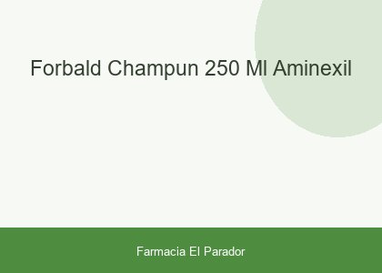 FORBALD CHAMPUN 250 ML AMINEXIL