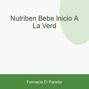NUTRIBEN BEBE INICIO A LA VERD