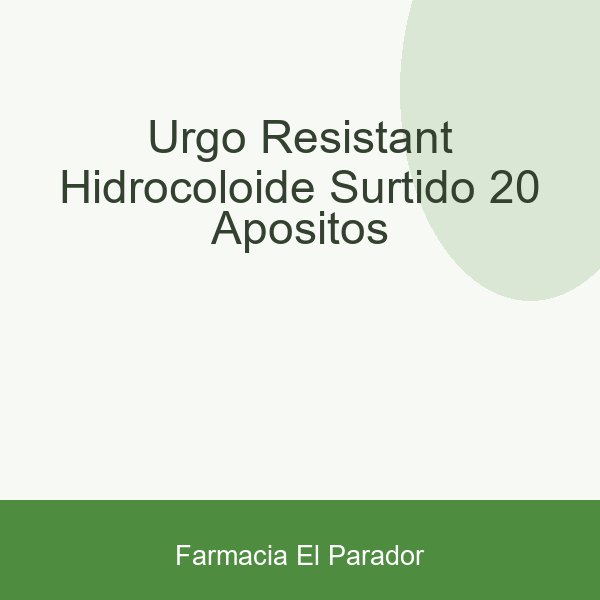 URGO RESISTANT HIDROCOLOIDE SURTIDO 20 APOSITOS