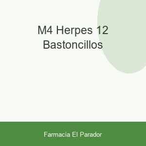 M4 HERPES  12 BASTONCILLOS