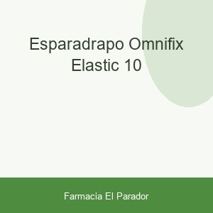 ESPARADRAPO OMNIFIX ELASTIC 10