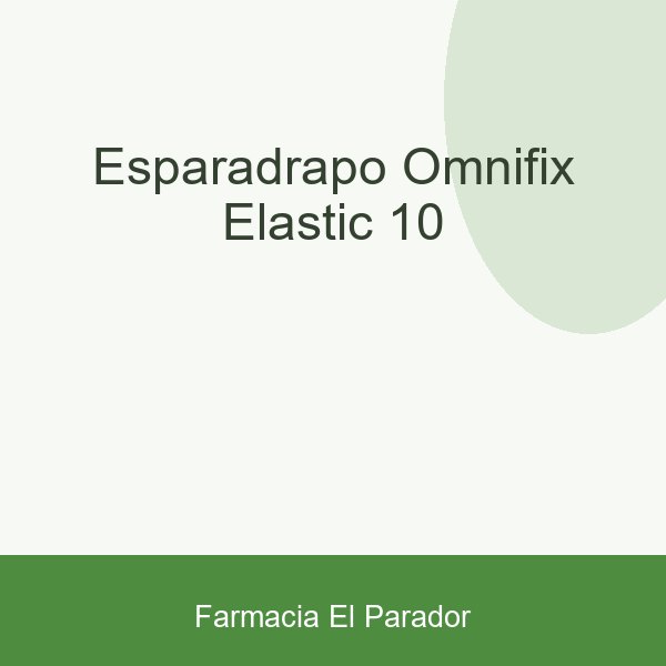 ESPARADRAPO OMNIFIX ELASTIC 10