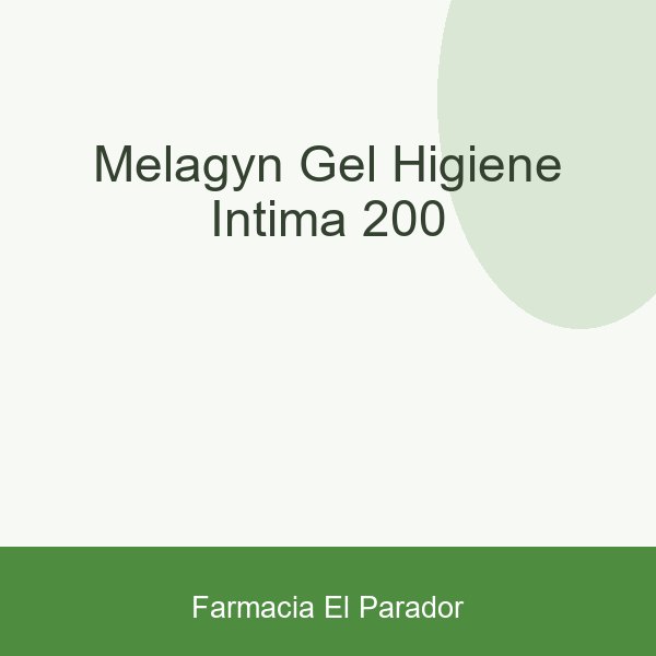 MELAGYN GEL HIGIENE INTIMA 200
