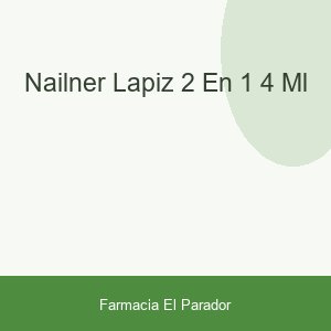 NAILNER LAPIZ 2 EN 1  4 ML