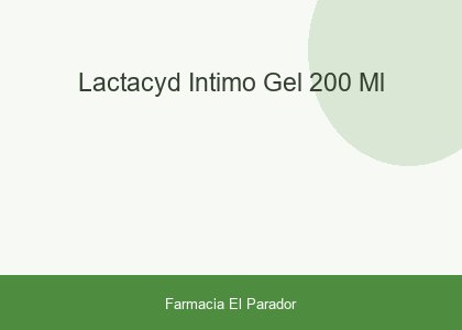LACTACYD INTIMO GEL 200 ML.