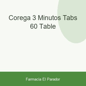 COREGA 3 MINUTOS TABS 60 TABLE
