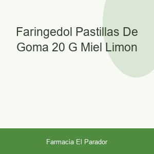 FARINGEDOL PASTILLAS DE GOMA  20 G MIEL LIMON